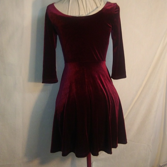 Vola La Fe Red Velvet Dress Small - Picture 8 of 8